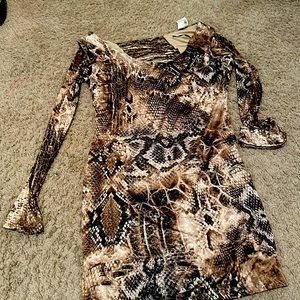 snake skin dress